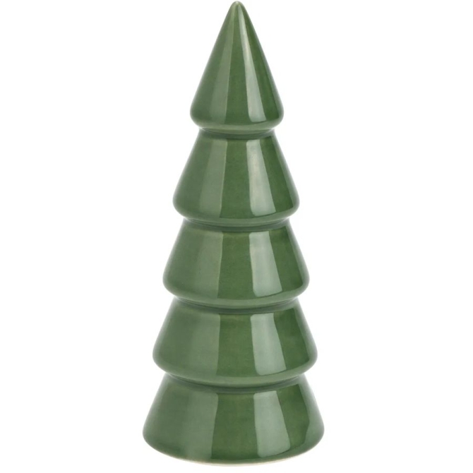 Décoration de Noël – Sapin en Céramique Vert – 13 cm