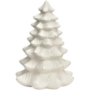 Dcoration de Nol  Sapin Blanc en Porcelaine  11 cm
