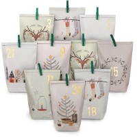 Calendrier de l'Avent Motifs de Nol - En Papier