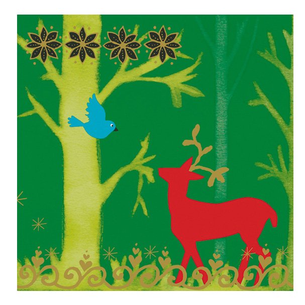 20 Serviettes Forêt enchantée 