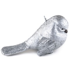 Bougie Oiseau Argent. n2