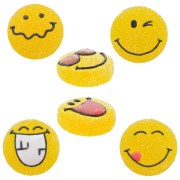 3 Emojis (3 cm) - Sucre gélifié