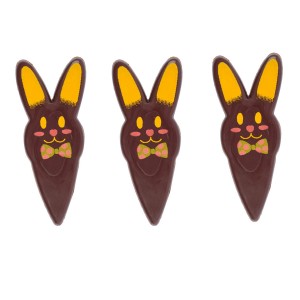 3 Pics Tte de Lapin - Chocolat Noir