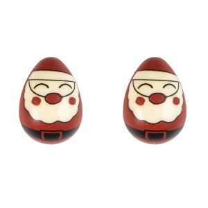 2 Oeufs Père Noël 3D - Chocolat