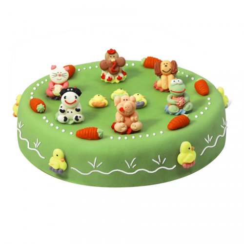 Gateau Les Animaux De La Ferme O 22 Cm 8 10 Parts Pour L Anniversaire De Votre Enfant Annikids