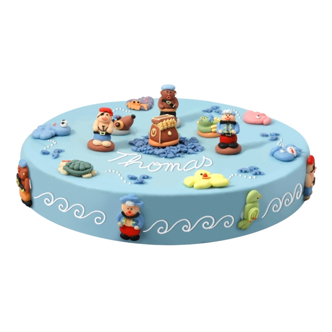G�teau Pirates � 28 cm,  12 / 14 parts 