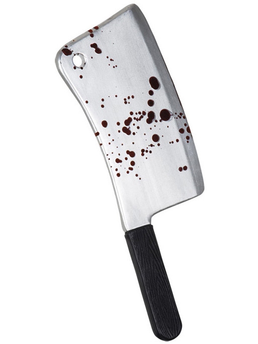 Machette/couteau de boucher Horreur - brille dans le noir - avec