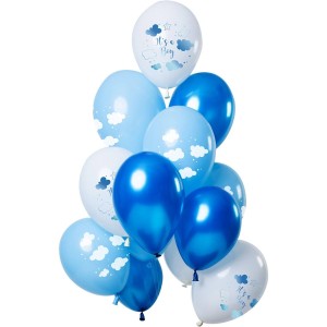 Bouquet 12 Ballons It's a Boy Bleu