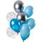 Bouquet 12 Ballons Bleu et Argent images:#0