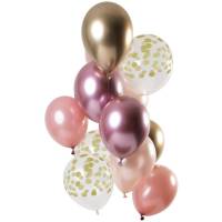 Bouquet 12 Ballons Golden Blush