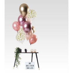 Bouquet 12 Ballons Golden Blush. n1