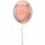 Ballon  Plat Elegant Lush Blush - 45cm