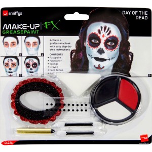 Set Maquillage Squelette Dia de Los Muertos