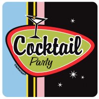 8 sous-verres Cocktail Party