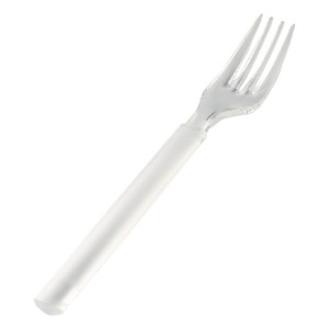 12 Fourchettes Plastique transparent Luxor rutilisables