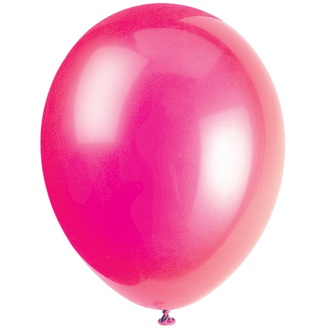 50 Ballons Crystal Rose Fuchsia 