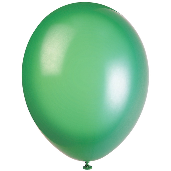 50 Ballons Crystal Vert Sapin 