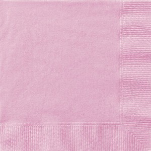 20 serviettes roses Pâle
