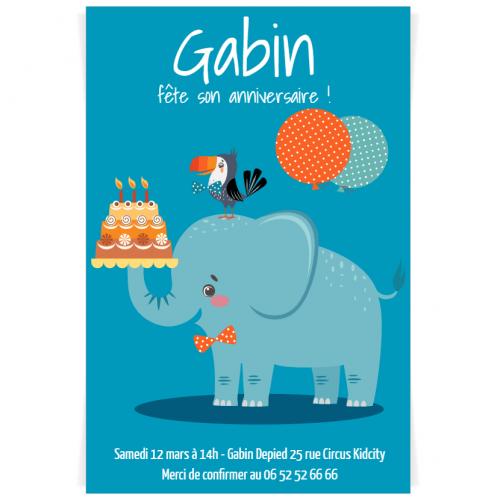 Invitation A Personnaliser Jungle Happy Birthday Pour L Anniversaire De Votre Enfant Annikids