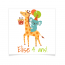8 Tatouages  personnaliser - Girafe Happy