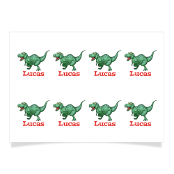 8 Tatouages à personnaliser - Dinosaure. n°2