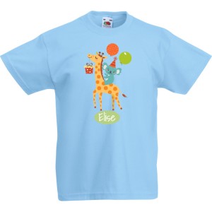 T-shirt  personnaliser - Girafe Happy Birthday