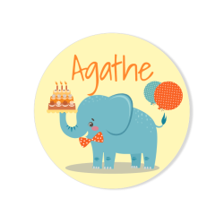 Badge  personnaliser - Jungle Happy Birthday. n1