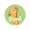 Badge à personnaliser - Girafe Happy Birthday images:#2