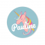 Badge  personnaliser - Licorne Rainbow
