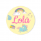 Badge à personnaliser - Licorne Rainbow images:#2