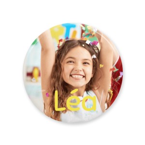 Badge  personnaliser - Photo Fille