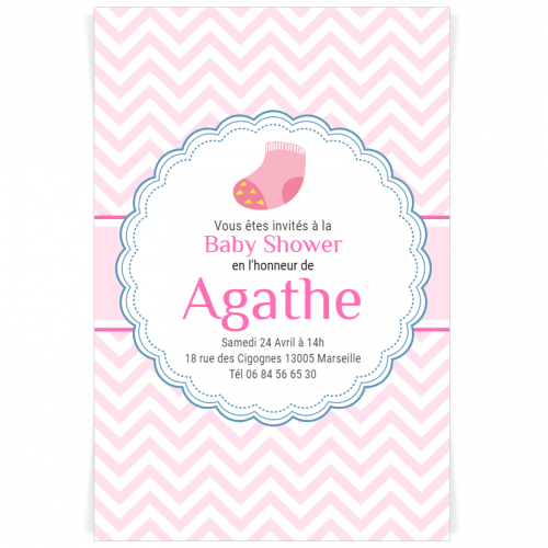 Invitation A Personnaliser Baby Shower Fille Pour L Anniversaire De Votre Enfant Annikids