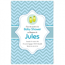 Invitation à personnaliser - Baby Shower Garçon