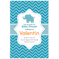 Invitation  personnaliser - Baby Shower Garon. n1