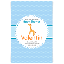 Invitation  personnaliser - Baby Shower Garon. n2
