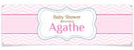 Bannière à personnaliser - Baby Shower Fille