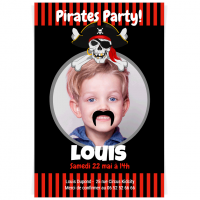 Invitation  personnaliser - Pirate Party Photo