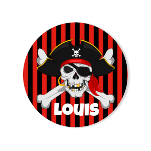 Badge  personnaliser - Pirate Tte de Mort