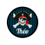 Badge  personnaliser - Pirate Tte de Mort