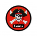 Badge à personnaliser - Pirate Tête de Mort. n°3
