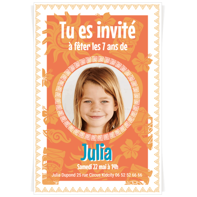 Invitation  personnaliser - Aiata 