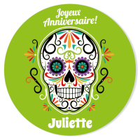 Fotocroc rond  personnaliser - Calavera