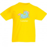 T-shirt à personnaliser - Licorne Bleue