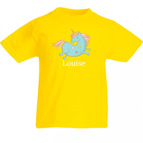 T-shirt à personnaliser - Licorne Bleue 
