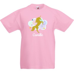 T-shirt  personnaliser - Licorne Or. n1