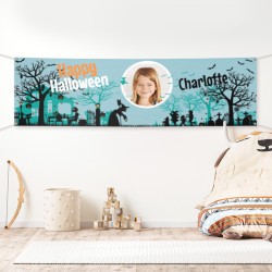 Bannire  personnaliser - Halloween Silhouette Photo. n1