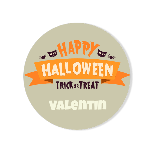 Badge  personnaliser - Happy Halloween 