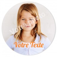 Fotocroc rond à personnaliser - Photo