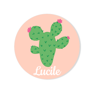 Badge  personnaliser - Cactus