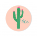 Badge à personnaliser - Cactus. n°2